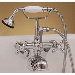 Strom Plumbing English Clawfoot Handshower Tub Faucet  