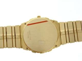   SOLID YELLOW GOLD PIAGET POLO DAY DATE QUARTZ WATCH 31mm 129.4g  