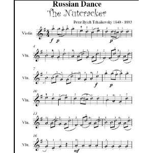   Tchaikovsky Easy Violin Sheet Music Peter Ilyich Tchaikovsky Books
