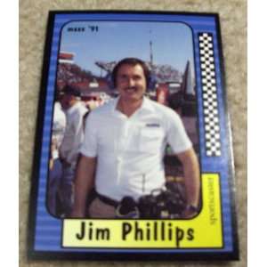    1991 Maxx Jim Phillips # 232 Nascar Racing Card