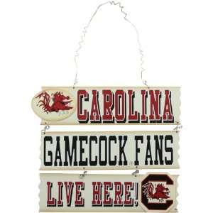  NCAA South Carolina Gamecocks Fans Live Here Sign