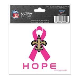   NEW ORLEANS SAINTS 3X4 ULTRA DECAL WINDOW CLING