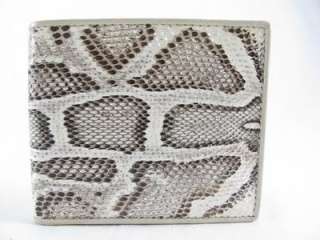 Genuine PYTHON Snake Skin Leather Mens Bifolds Wallet  