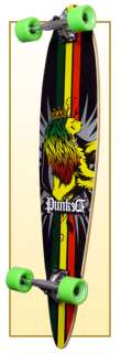RASTA Graphic COMPLETE Longboard Pintail Skateboard  