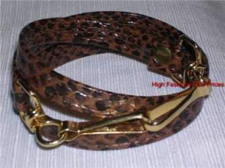   Patent Leather HANDBAG Replacement STRAP Long Skinny BLK/BROWN  