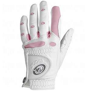   Ladies Fashion Color Golf Gloves White/Pink Small