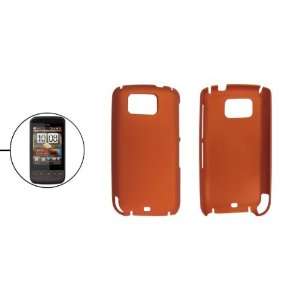  Gino Orange Plastic Shield Rubberized Back Case for HTC 