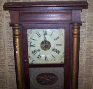 Antique Seth Thomas Patterson Co. Shelf Mantle Clock for Parts 