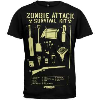 Shaun Of The Dead   Zombie Survival Kit T Shirt  