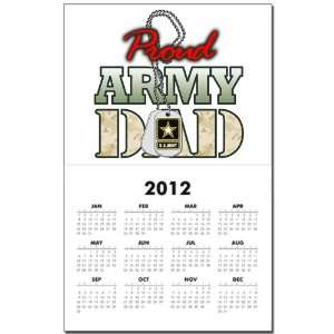 Calendar Print w Current Year Proud Army Dad