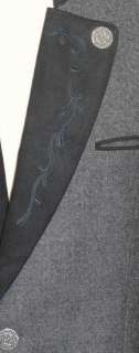 GRAY ~ WOOL Men GERMAN Designer Sport Dinner Dress Suit JACKET Coat 54 