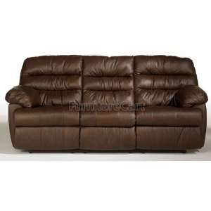  Famous Collection Brown Reclining Sofa by Famous Brand 