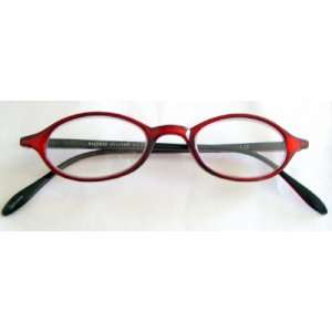  Zoom (B208) Candy Apple Red Plastic Frame Reading Glasses 