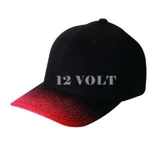   BLANK HAT CAP FADE 6199 LARGE / XLARGE BLACK / RED 