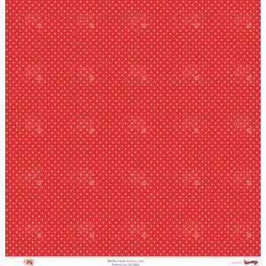  Micro Polka Red and White Polka Dot 65lb Paper Office 
