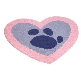  Build a Bear Workshop Heart Shaped Rug with Paw Print 