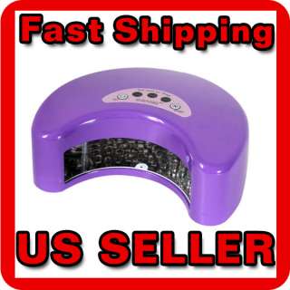 Color HOT New 12W LED Nail Gel Cure Lamp Harmony Shellac UV Dryer 