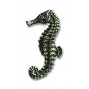  Lg. Seahorse Cabinet Hardware Knob   Left Facing