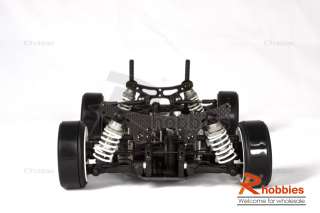 10 RC 4WD Carbon Fiber Chassis On Road BELT DRIVE Car  