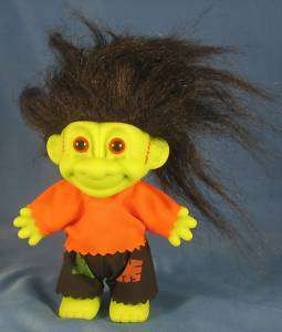 Russ Troll Kidz Frankenstein Troll Doll Shocking Green  