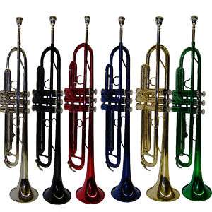 PCS ~NEW Blue,Black,Red,Green,Gold,Silver Bb Trumpet  