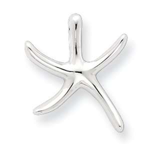  Sterling Silver Starfish Slide Pendant Jewelry