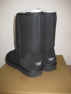 NEW UGGS UGG CLASSIC SHORT FAST SHIP BLACK 7 5825 WOMENS AUTHENTIC 