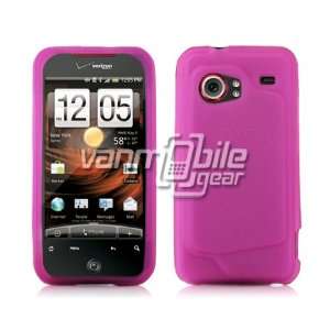 VMG Pink Soft Silicone Rubber Gel Skin Case + Screen Protector + Car 