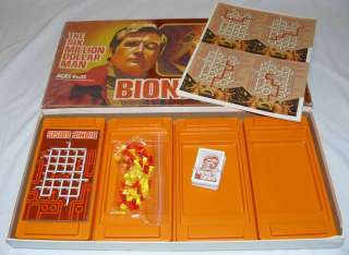 BIONIC CRISSIS SIX MILLION DOLLAR MAN BOARD GAME 1975  
