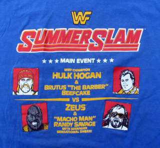   SummerSlam 1989 T Shirt WWE SIZE M Wrestling Hulk Hogan Vintage  