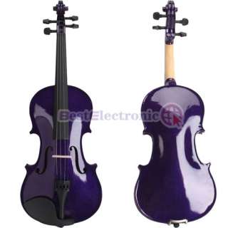 Perfect 4/4 Acoustic Violin Purple 100% Spruce Handmade High Quality 