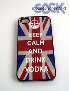 keep calm and Drink Vodka, back cover, clip on, case cover fits iphone 
