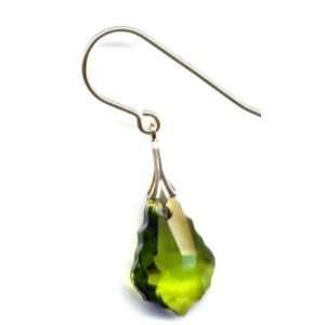   Baroque Olive Gold Earrings Swarovski Crystal Jewelry: Home & Kitchen