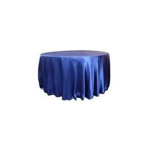   wedding Satin 120 Round Tablecloth   Royal Blue