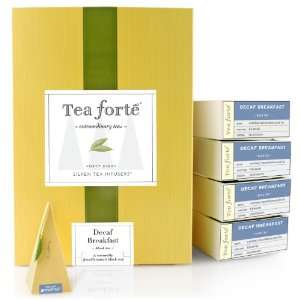 Tea Forte Event Box   48 Silken Pyramid Infusers   Decaf Breakfast 