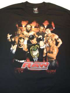 Classic WWE RAW CAST Jeff Hardy CENA Jericho T shirt  