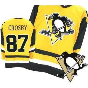   Jerseys #87 Sidney Crosby Hockey Throwback Yellow Jersey Size 54/XXL