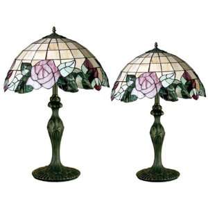  Tiffany Lamps Rosa 22 Table Lamp