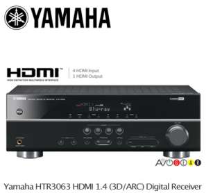 Yamaha HTR3063B 5.1 HD Home Theatre Receiver HDMI 4/1 3D ARC New 