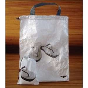   Reusable Bag Tote and Portable Pouch Grey Flips