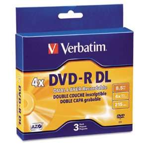  New Dual Layer DVD R Discs 8.5GB 4x w/Jewel Cases Case 