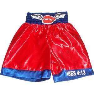  Miguel Cotto Fight Red And Blue Game Model Trunks Sports 