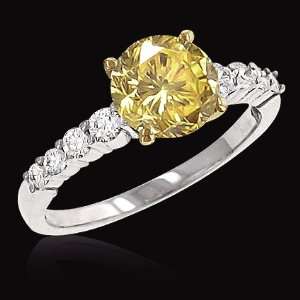   05 ct. yellow canary diamonds engagement ring gold: Everything Else