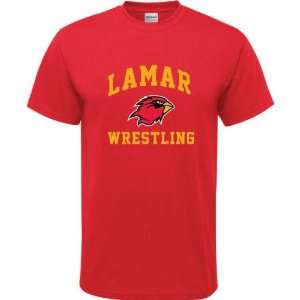   : Lamar Cardinals Red Youth Wrestling Arch T Shirt: Sports & Outdoors